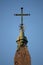 Cross on top of obelisk