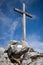 Cross on top of Predne Solisko peak, High Tatras, Slovakia