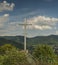 Cross in valley of river Labe