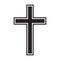 Cross vector shape symbol collection. Christianity sign set.