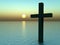 The Cross In Water At Sunrise 21