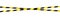 Crossed barrier tapes. Black and yellow barricade tape. Construction border.