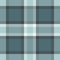 Crossed check background fabric, thin pattern texture plaid. Rustic textile tartan seamless vector in pastel and cyan colors