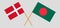 Crossed flags of Bangladesh and Denmark