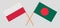 Crossed flags of Bangladesh and Poland