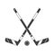Crossed Hockey Sticks Icon