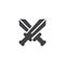 Crossed Swords vector icon