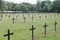 Crosses in German WW1 military cemetery, St Mihiel, France