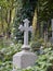 Crosses on graves cemetery