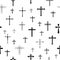 Crosses seamless pattern background icon