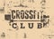 Crossfit Club typographical vintage grunge style poster. Retro  illustration.