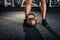 Crossfit kettlebell training