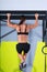 Crossfit toes to bar woman pull-ups 2 bars workout