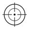 Crosshair flat vector icon. Modern illustration of crosshair symbol for web design