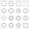 Crosshair icons set