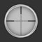 Crosshair shot icon, realistic style