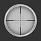 Crosshair sniper icon, realistic style