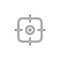 Crosshairs icon - vector target aim