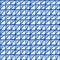 Crosshatched squares in blue