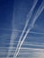 Crossing contrails