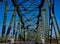 Crossing the historic Hawthorne Bridge which crosses over the Willamette River in Oregon