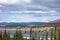 Crossing a lake in the yukon territories in the springtime