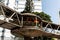 Crossing a pedestrian walkway in downtown Salvador, Brazil