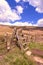 Crossing a stile in Peak District