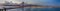 Crossing The Tagus River. Amazing Panoramic Image of Lisbon Cityscape Along with 25th April Bridge Ponte 25 de Abril. Taken from