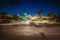 Crossroad on a clear night in Manhattan Beach