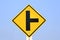 Crossroad traffic sign