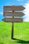 Crossroad Wooden Directional Arrow Signs Meadow