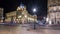 The crossroads with the Sao Bento Railway Station timelapse . The building of station is a popular tourist attraction of