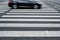 Crosswalk pedestrian crossing in the street