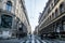 Crosswalk and pedestrians, Budapest