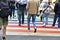 Crosswalks in rainbow colors