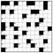 Crossword Empty Boxes Pattern