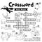 Crossword puzzle arctic animals coloring version