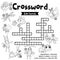 Crossword puzzle bug insect animals coloring version