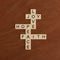 Crossword puzzle with words Faith, Hope, Love. Faith concept.