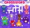 Crossword quiz game with comic monster characters
