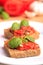 Crostini with tomato