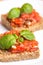 Crostini with tomato