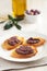 Crostinis with olive pate