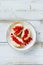 Crostinis with red currants