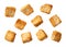 Croutons isolated