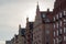 Crow-stepped gable houses at Norr MÃ¤larstrand in Stockholm, Sweden