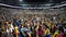 Crowd enjoying the singing of gujarat garba king, atul purohit in chicago