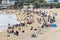 Crowd on Fujiazhuang Beach, Dalian, China