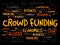 CROWD FUNDING word cloud